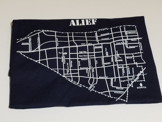 Alief Map T-Shirt - Chozzen Few 